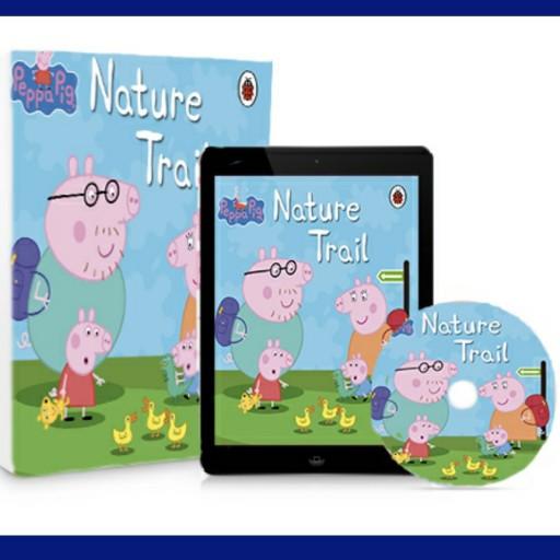 کتاب داستان دوزبانه مسیر طبیعت شامل کتاب و ویدئو ( Nature Trail Peppa Pig)