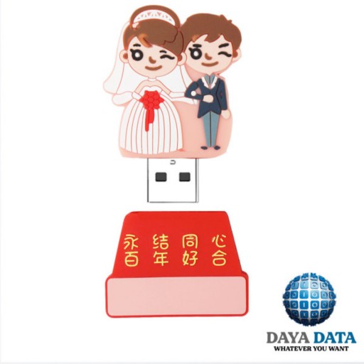 فلش مموری عروسکی 64 گیگ طرح عروس و داماد USB2 با 24 ماه ضمانتDPL1027-5