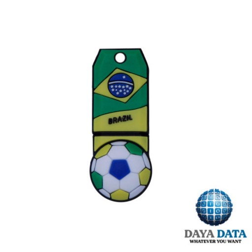 فلش مموری فانتزی 32 گیگ طرح پرچم برزیل USB2 با 24 ماه ضمانت DPL1181-3