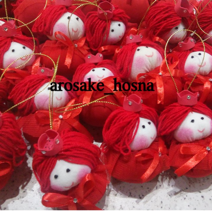 پک 2 عددی آویز دختر تپل اناری