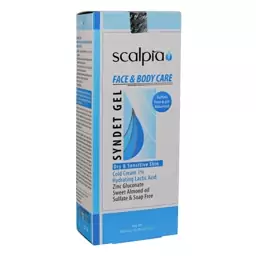 ژل شوینده غیر صابونی صورت و بدن پوست خشک و نرمال Scalpia 200ml