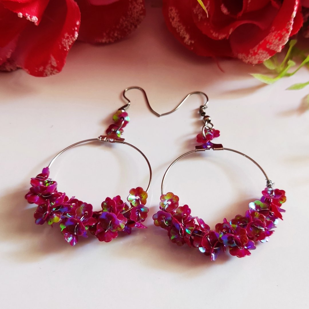 گوشواره های پولکی