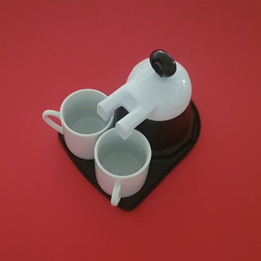 موکاپات دو کاپ روگازی فنجان دار بدنه رنگی (قهوه ساز خانگی) اسپرسو ساز دستی 2 Cup