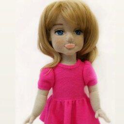 عروسک بافتنی دختر بهار قد عروسک حدودا 80 سانت یک عروسک کاملا حرفه ای و با صورت سه بعدی 