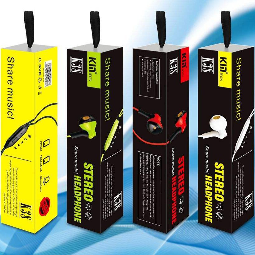 هندزفری اورجینال کین بند سیلیکونی کد 38 (ارسال رایگان)