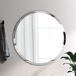 آینه گرد دکوری و دیواری تراش دار قطر 100 سانت