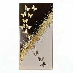 تابلوی نقاشی پروانه های طلایی