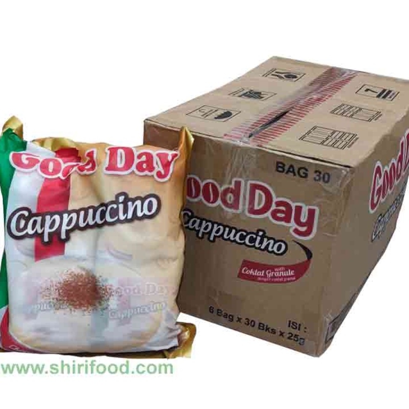 کاپوچینو گوددی اصل good day عمده کارتن 6 بسته ای (محصول اندونزی)