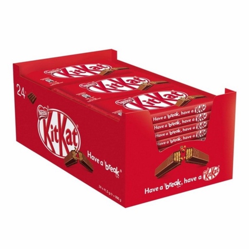 کیت کت 4 انگشتی شکلات kit kat بسته 24 عددی(محصول انگلستان)