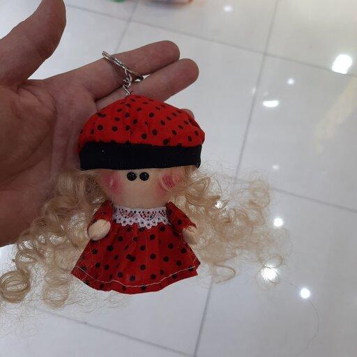 عروسک آویز یلدایی  دختر روسی-12سانتی-کار دست، درجه یک