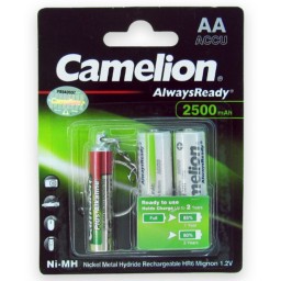 باتری قلم قابل شارژ کملیون به همراه یک چراغ قوه Camelion