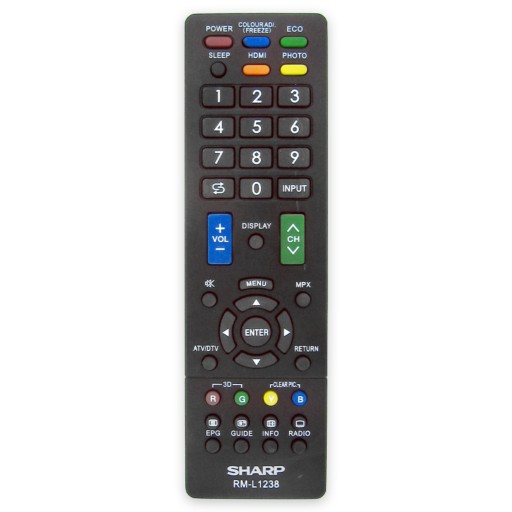کنترل تلویزیون ال ای دی شارپ مدل RM-L 1238 SHARP LED