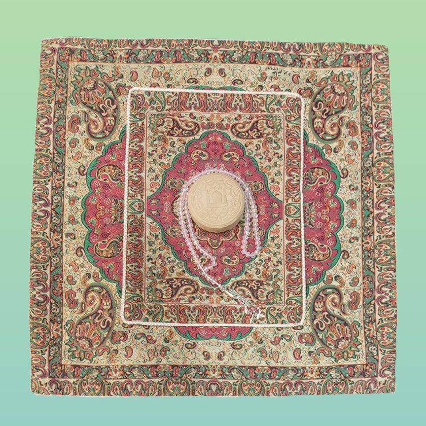 جا نماز ترمه درجه یک طوسی