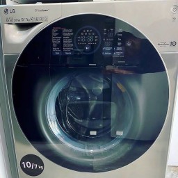 لباسشویی ال جی مدل جی وان. 10 کیلویی. 7 کیلو خشک کن تمام لمسی متصل به وای فای و گوشی