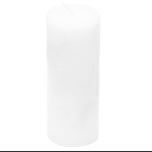شمع استوانه ای 013 سفید 5