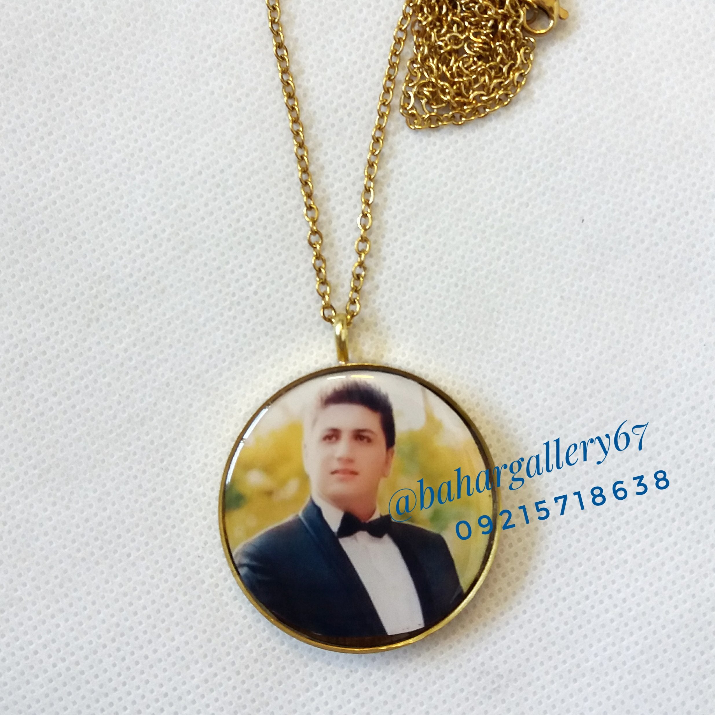 گردنبند دو طرفه با زنجیر استیل