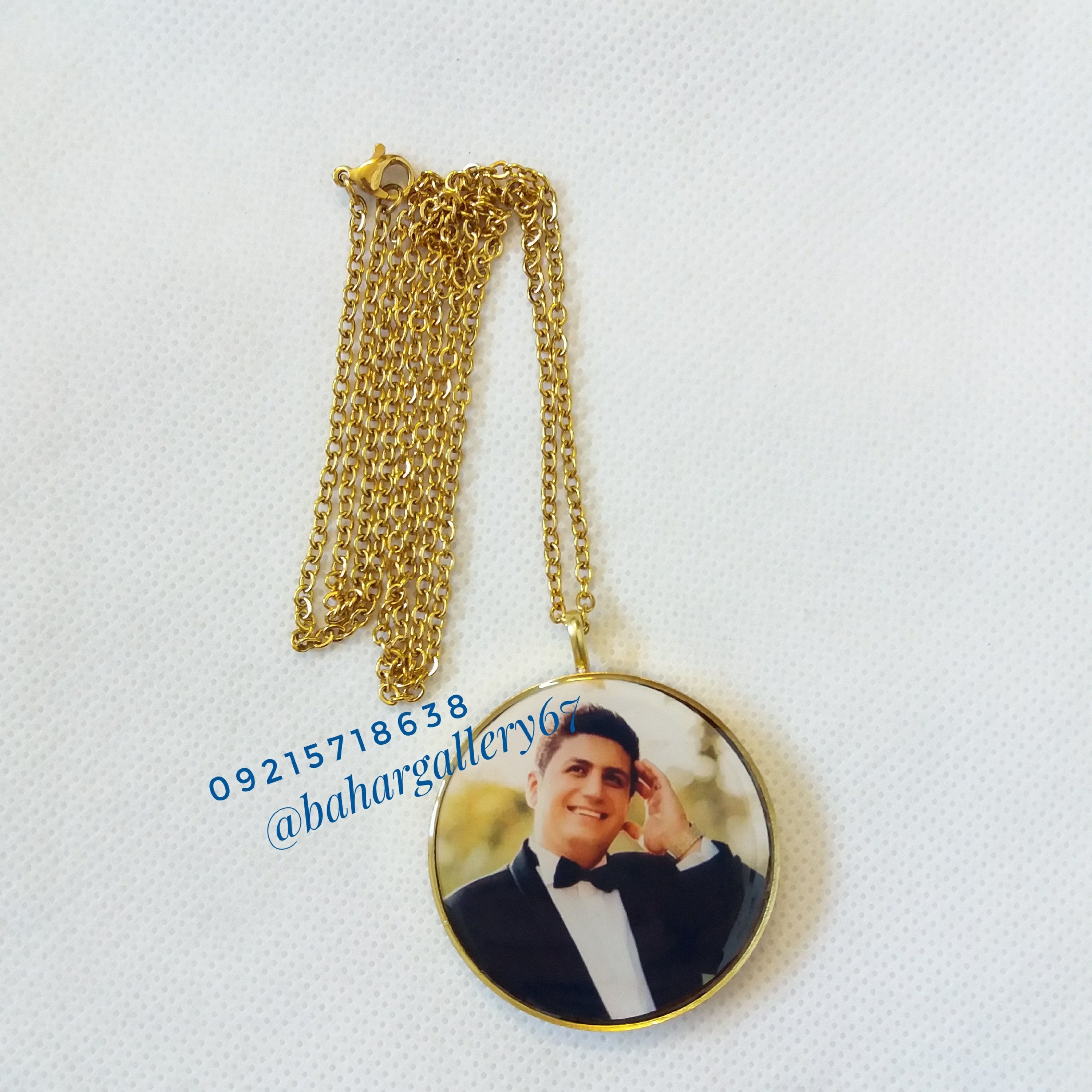 گردنبند دو طرفه با زنجیر استیل