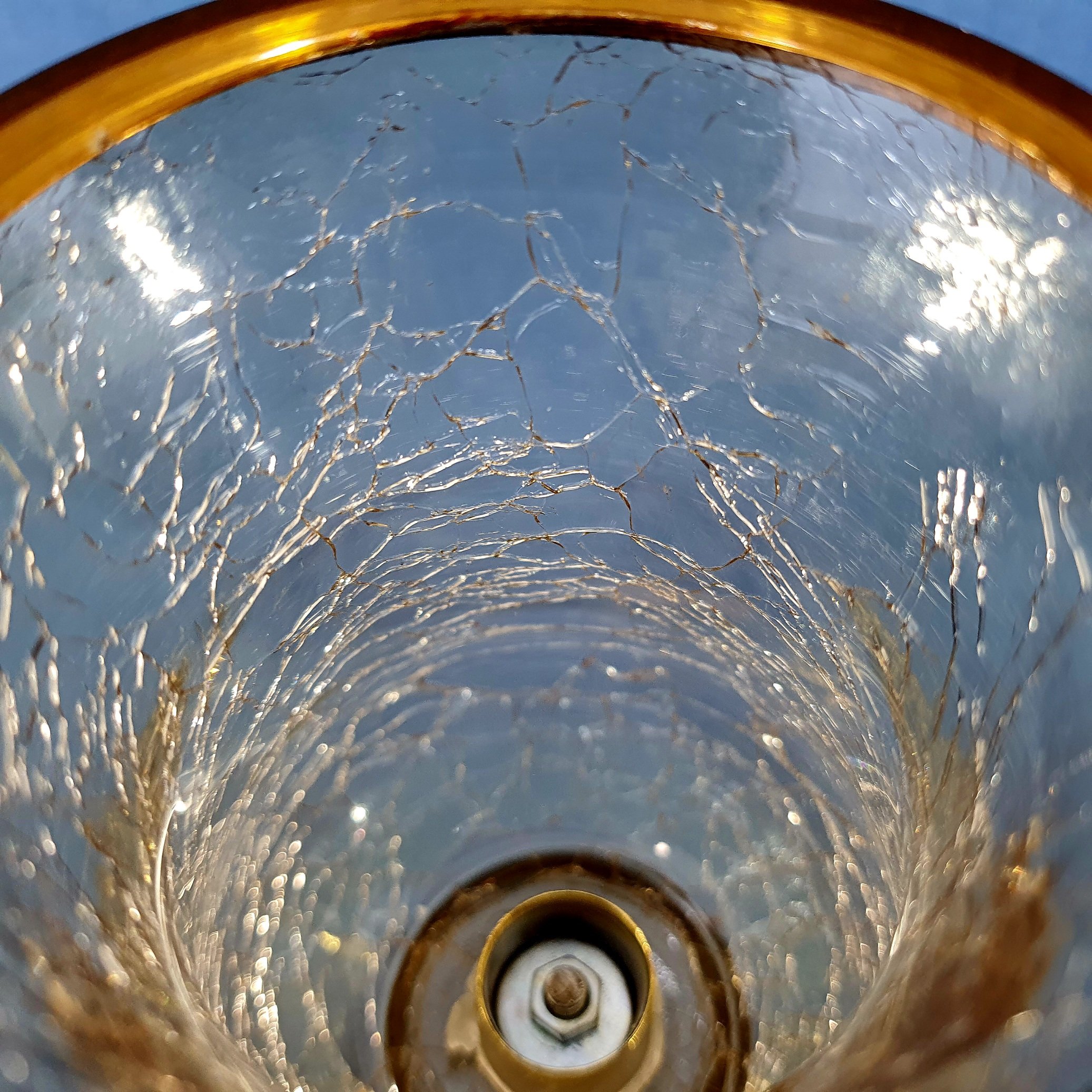 شمعدان پایه دار  طرح آبگز اریکو سایز بزرگ کد1715