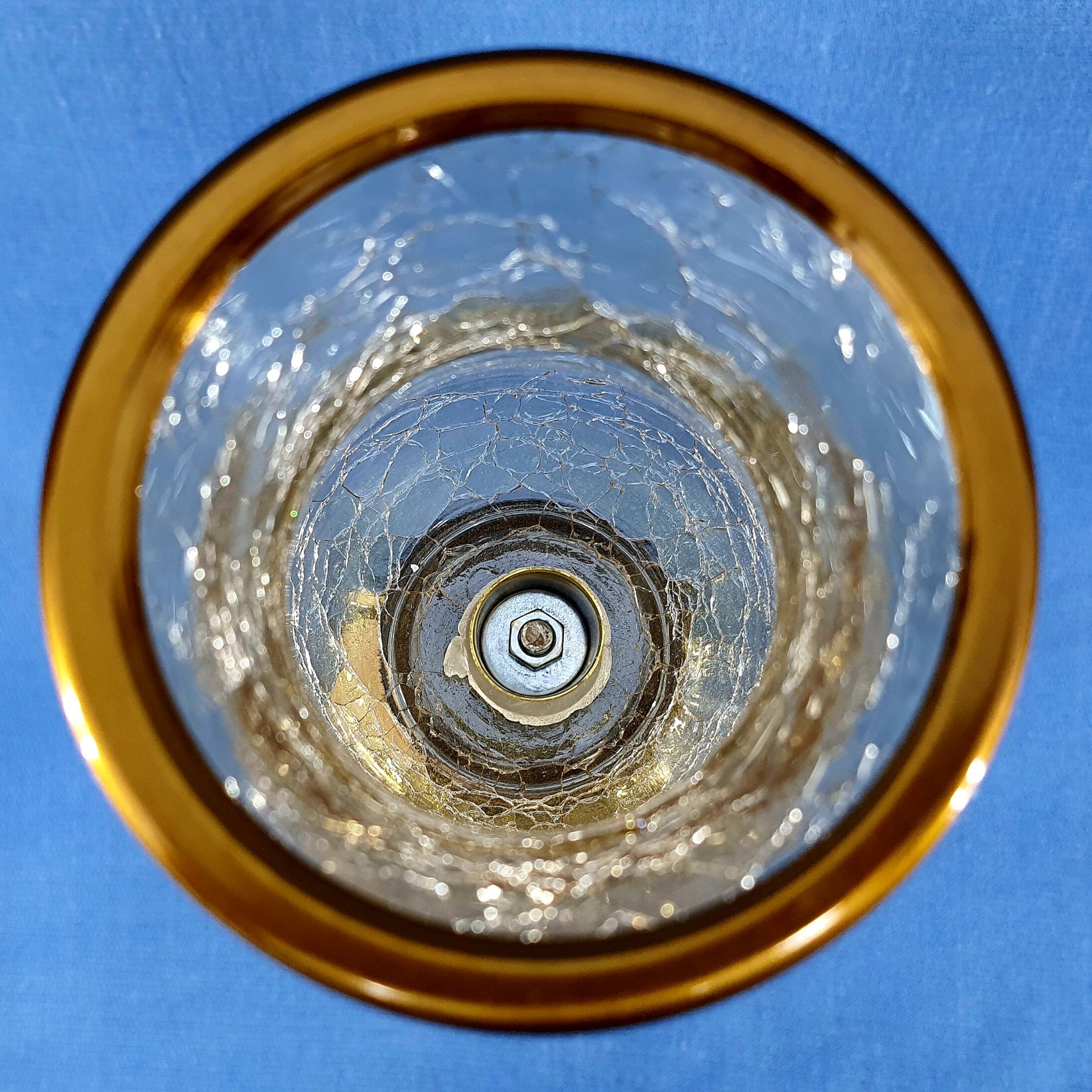 شمعدان پایه دار  طرح آبگز اریکو سایز بزرگ کد1715