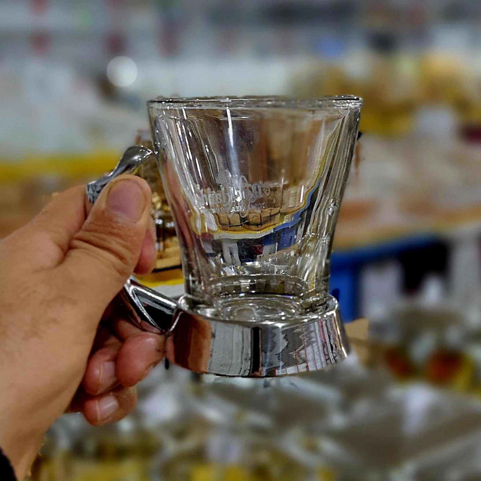 فنجان انگاره دسته استیل راکلند کد 100P بسته 6 عددی با ارسال رایگان