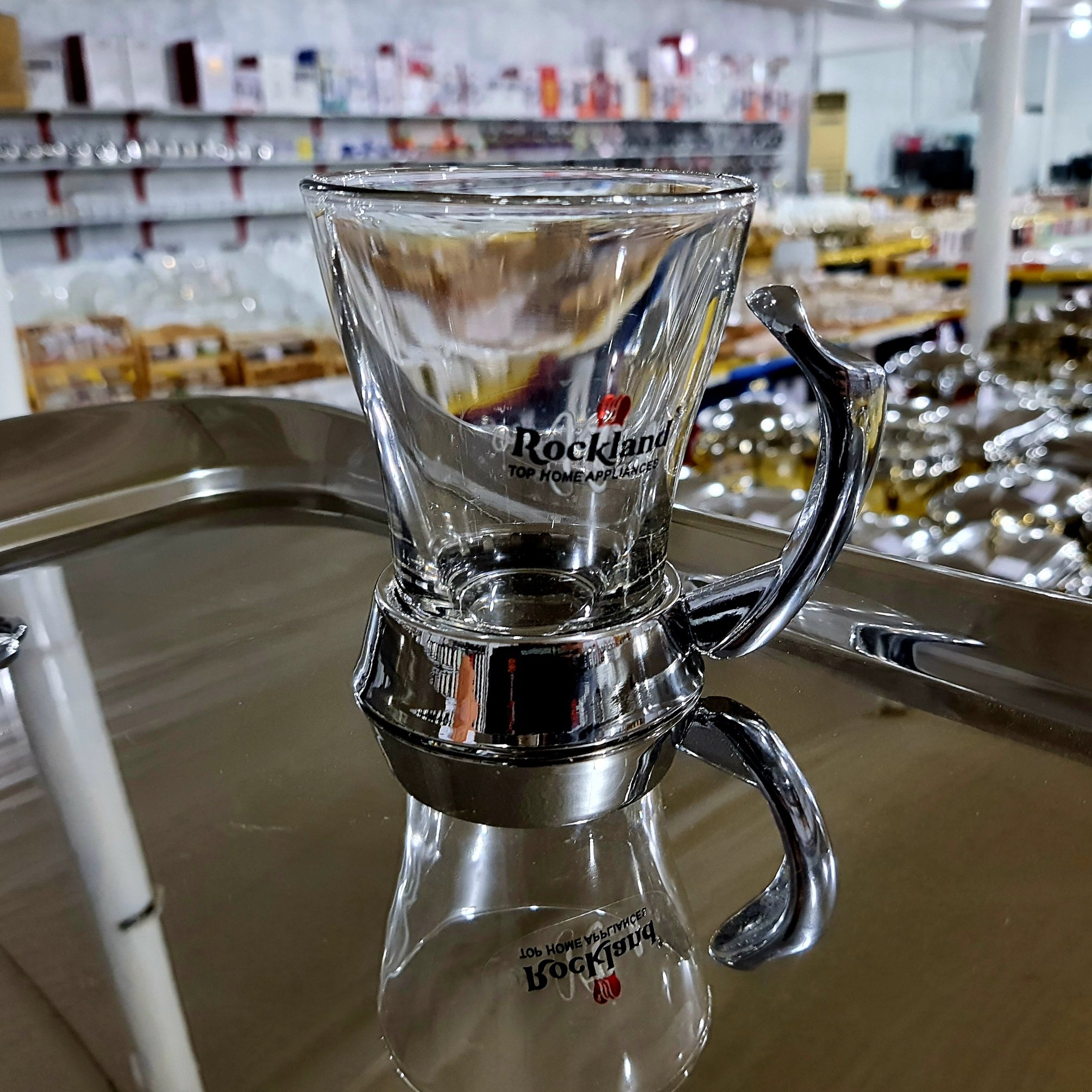 فنجان انگاره دسته استیل راکلند کد 100P بسته 6 عددی با ارسال رایگان