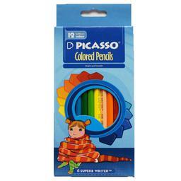 مدادرنگی 12 رنگ پیکاسو جعبه کارتونی مناسب کودکان و بزرگسالان