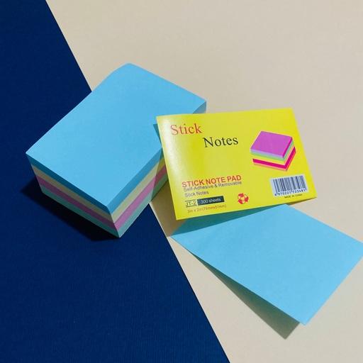 کاغذ یادداشت چسب دار در 4 رنگ مختلف 300 برگی stick note