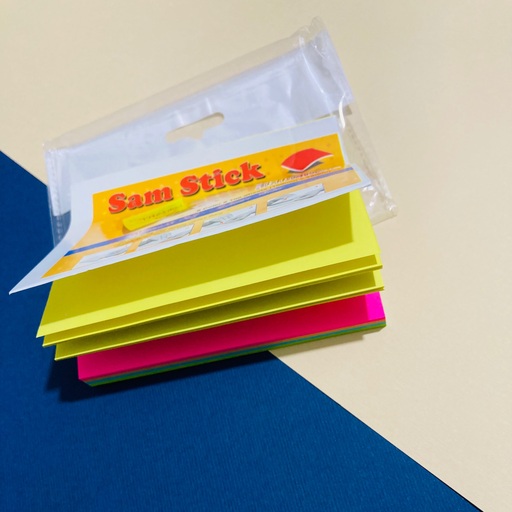 کاغذ یادداشت چسب دار در 5 رنگ مختلف 100 برگی stick note با کیفیت سایز بالا متوسط