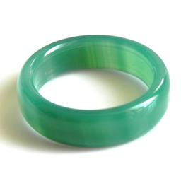 حلقه سنگ  عقیق سبز  اصل معدنی مناسب برای انگشتری سایز1.7-54