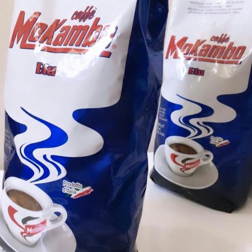 دانه قهوه موکامبو بلو 90%روبوستا  Blu Mokambo وزن 1 کیلو