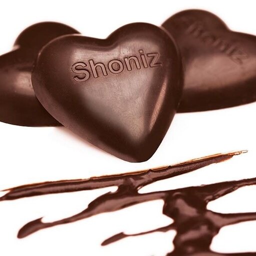 شکلات تلخ قلبی 85 درصد شونیز  (یک کیلوگرمی)