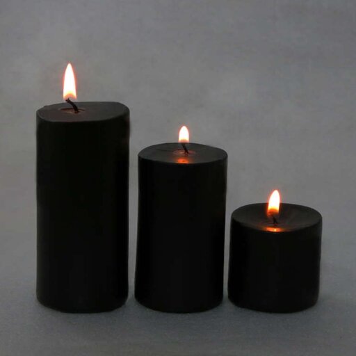 شمع مدل استوانه مجموعه 3 عددی در انواع رنگ ها