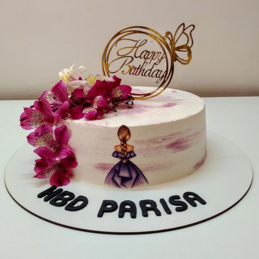 کیک تولد دخترانه مدرن