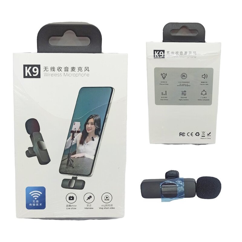 میکروفون بلوتوثی تایپ سی مدل K9 کیفیت عالی اورجینال به همراه ارسال رایگان 