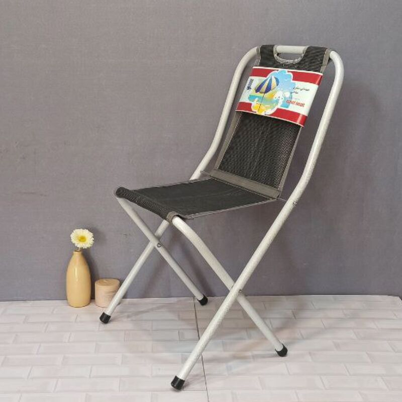 صندلی سفری ساحلی پشتی دار تاشو قابلیت حمل آسان استفاده دو کاره هم صندلی هم عصا 