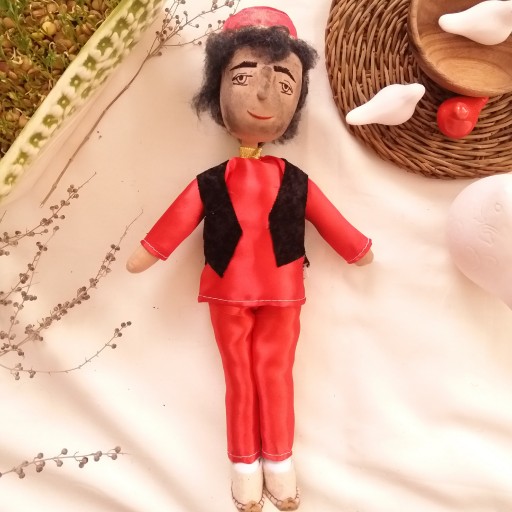 عروسک مبارک(حاجی فیروز) در سایز 30سانت برای عید نوروز