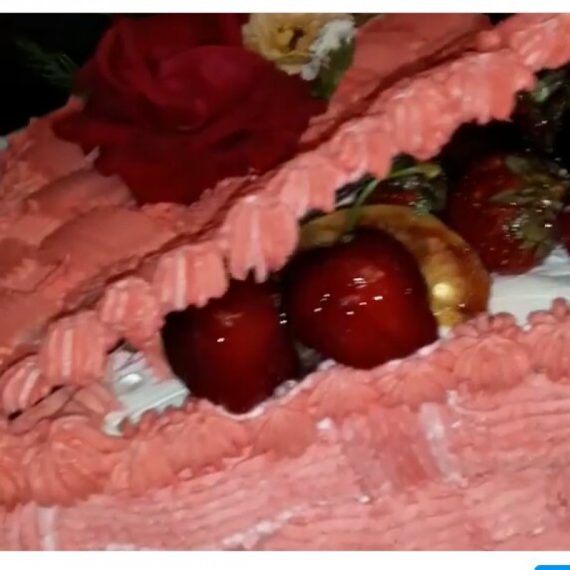 کیک تولد سبد میوه