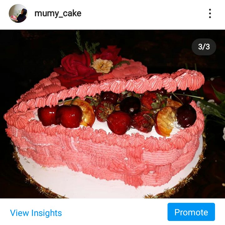 کیک تولد سبد میوه