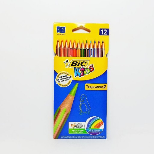 مداد رنگی 12 رنگ bic محصول کشور فرانسه 