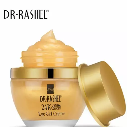 کرم ژل جوانساز و ضدچین و چروک صورت حاوی طلای 24 عیار دکتر راشل 50 گرم dr rashel