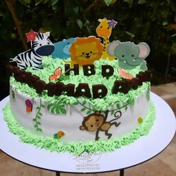 کیک پسرانه باتم جنگل حیوانات