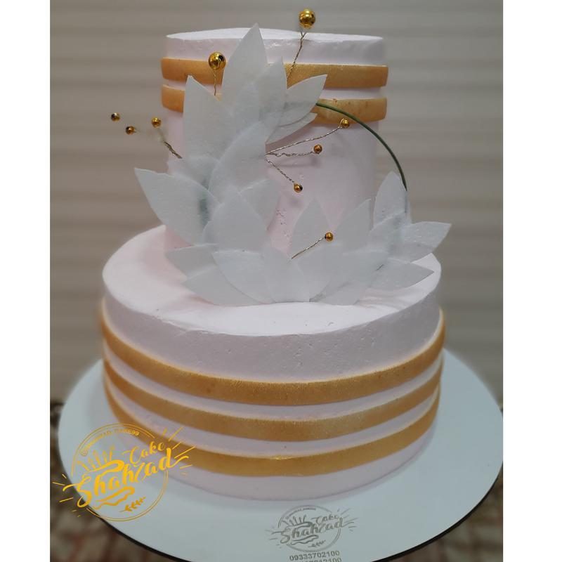 کیک شیک و جدید باحلقه ی گل ویفرپیپر