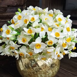 گل نرگس شیرازی دستساز منعطف و ماندگار 