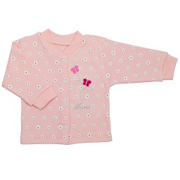 پیراهن شومیز نوزادی تاینی کیدز مدل شکوفه صورتی کد BM10114
