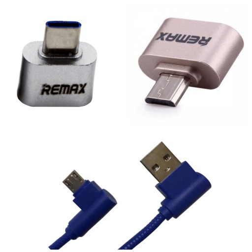 پک سه عددی کابل پاور بانک تبدیل USB به microUSB و  USBteyp-c