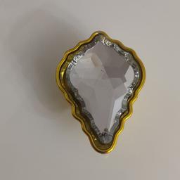 دستگیره  کریستالی الماسی طلایی ایرانی (بدنه پلاستیکی) رویه شیشه
