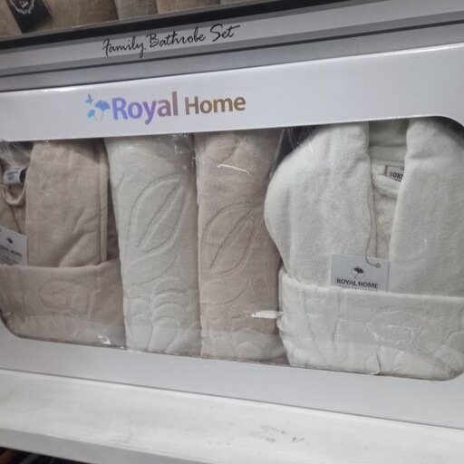 سرویس حوله تن پوش دوقلو ست دوبل صد در صد کتان صادراتی برند Royal home