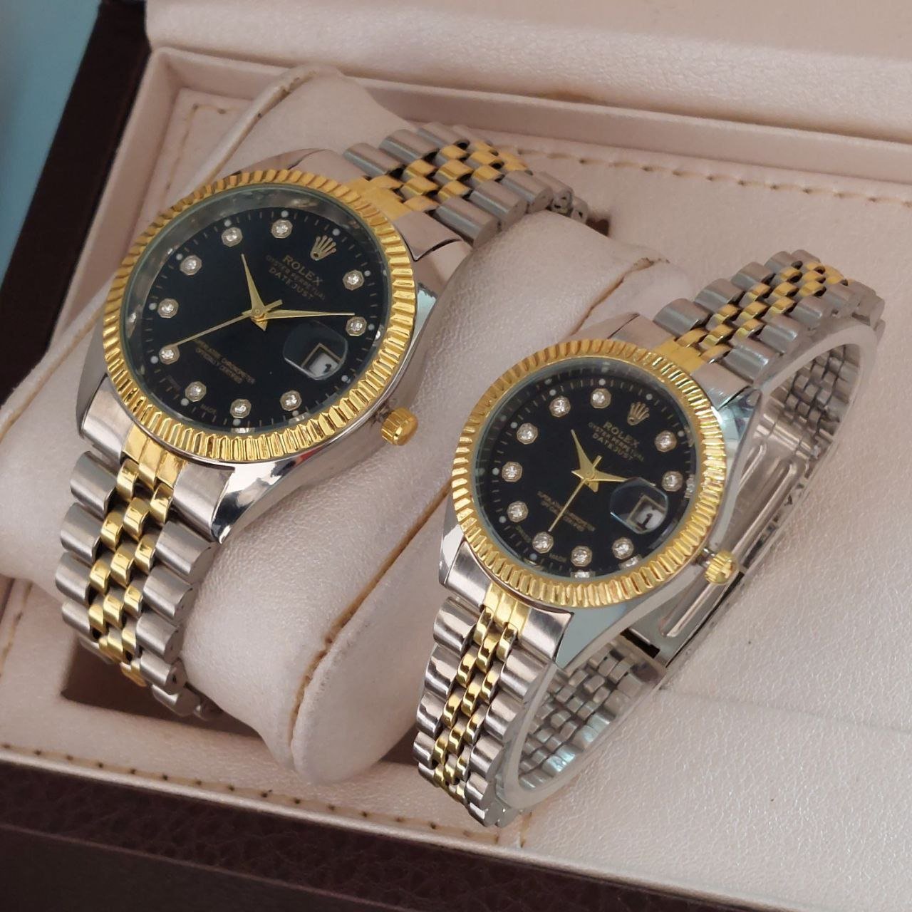 ساعت زنانه رولکس صفحه مشکی 