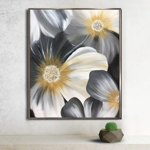 تابلو نقاشی مدرن طرح گل ها
