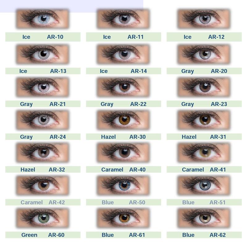 لنز چشم رنگی اکسیژن ویو شماره Green AR 62